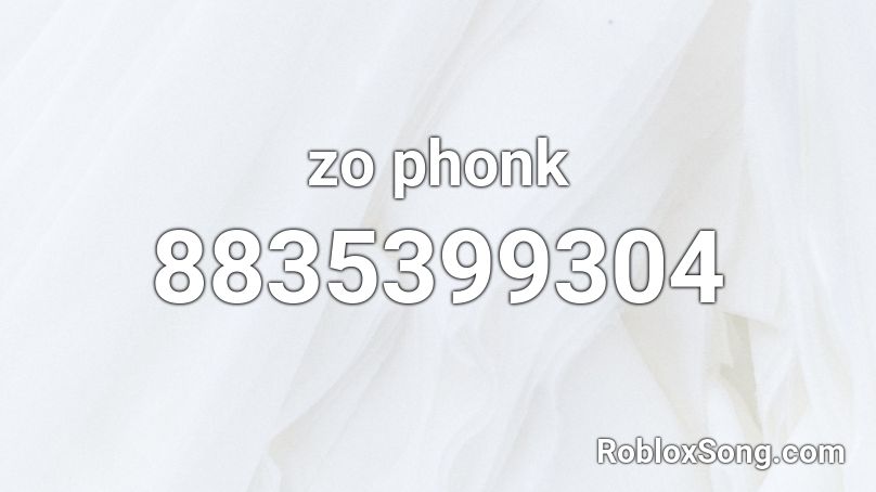 Phonk Roblox Song IDs 