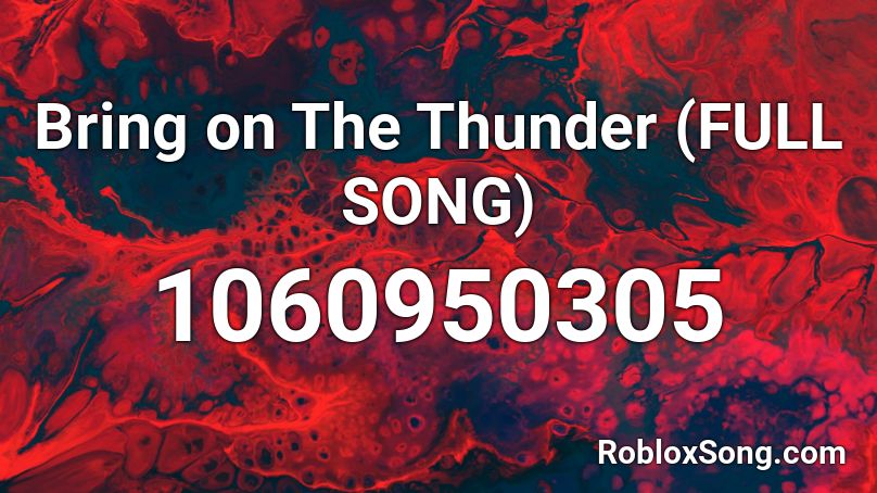 roblox music id for thunder