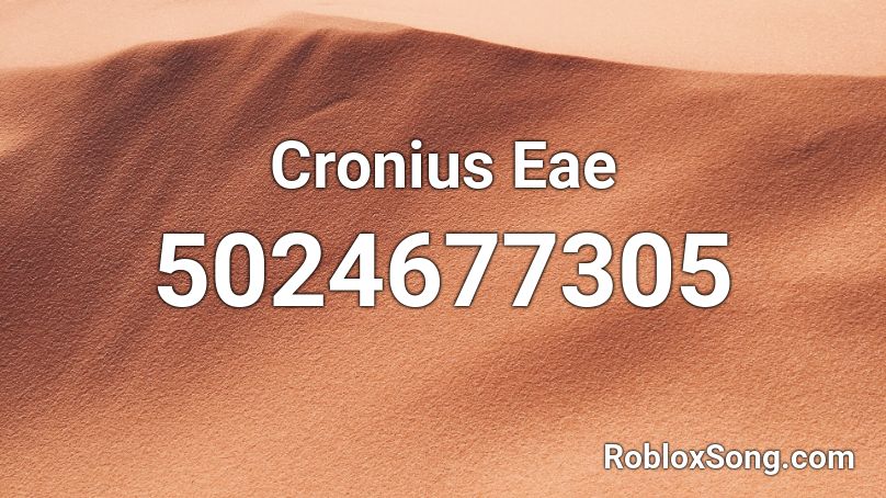 Cronius Eae Roblox ID