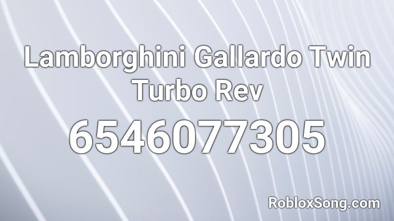 Lamborghini Gallardo Twin Turbo Rev Roblox ID