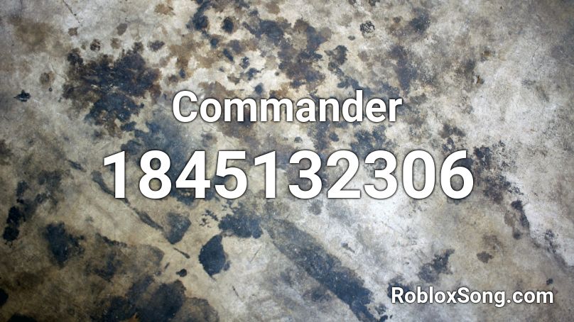 Commander Roblox ID