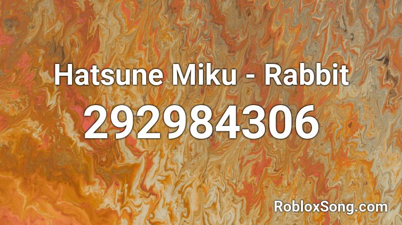 Hatsune Miku - Rabbit Roblox ID