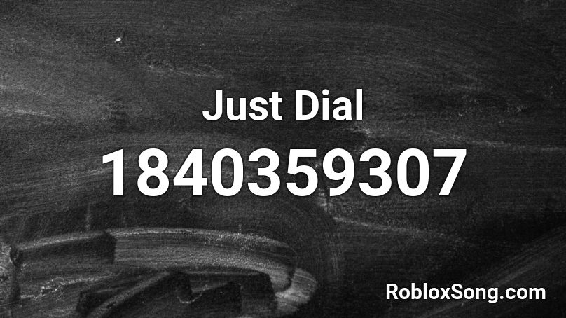 Just Dial Roblox ID