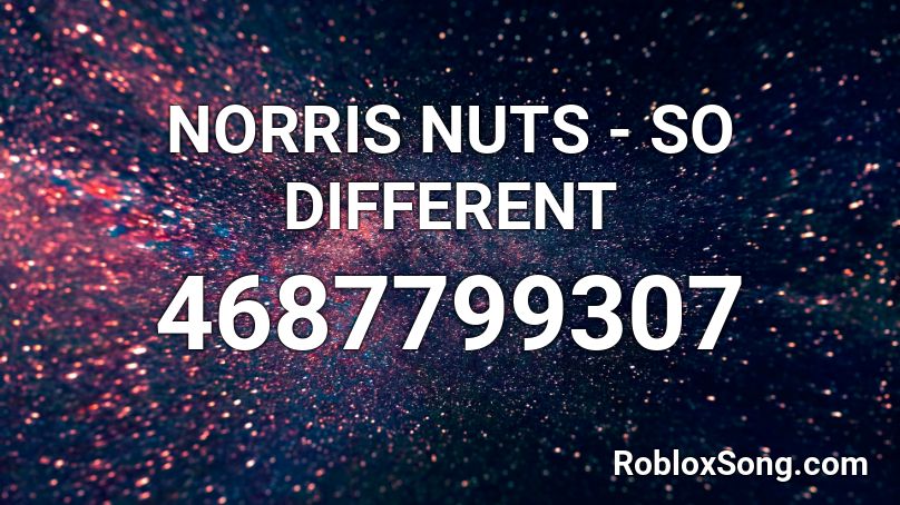 NORRIS NUTS - SO DIFFERENT Roblox ID