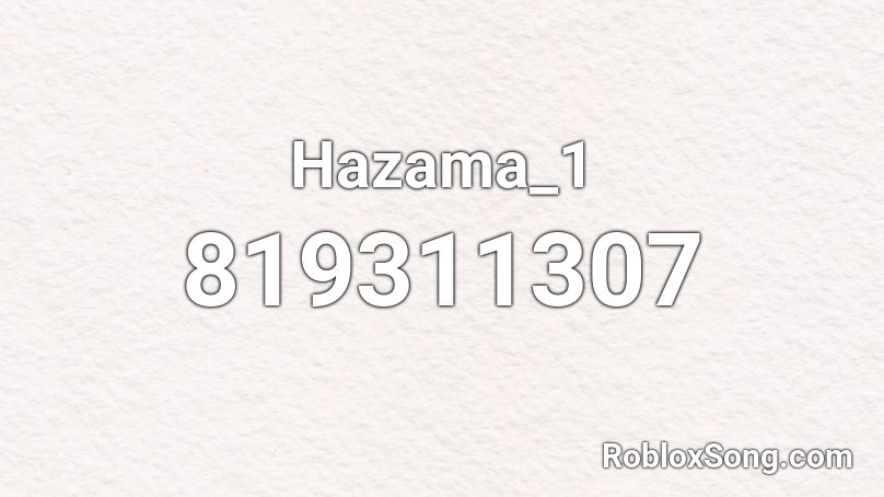 Hazama_1 Roblox ID