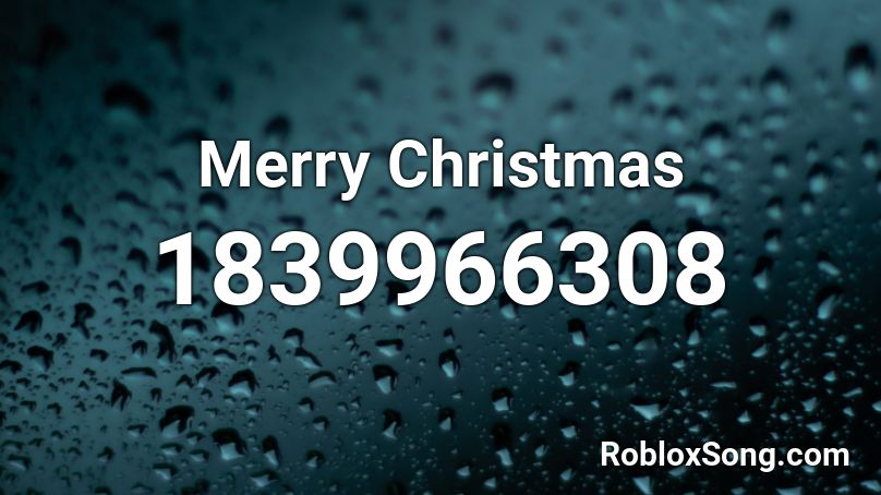 Merry Christmas Roblox ID