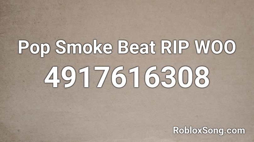 pop smoke roblox id codes