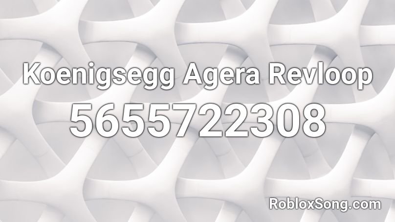 Koenigsegg Agera Revloop Roblox ID