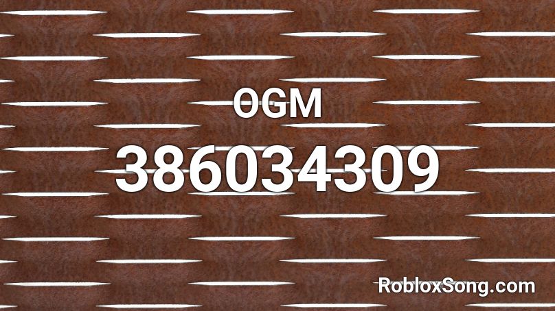 OGM Roblox ID