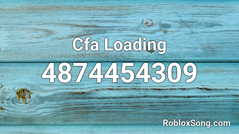 Cfa Loading Roblox ID