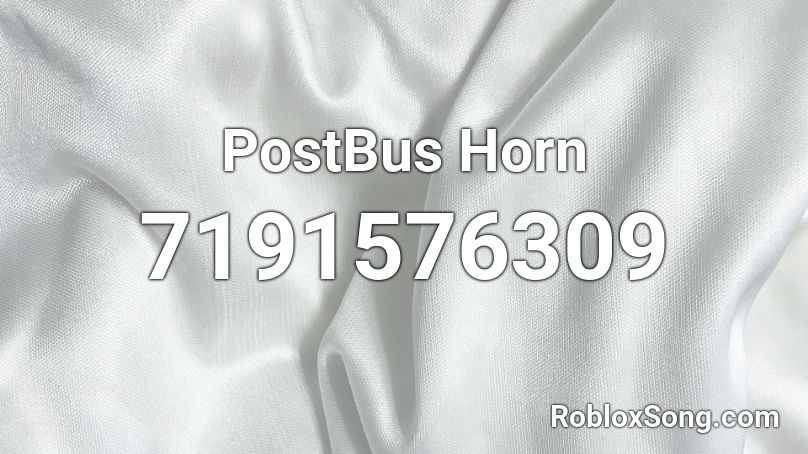 PostBus Horn Roblox ID