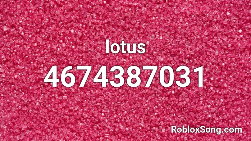 lotus Roblox ID