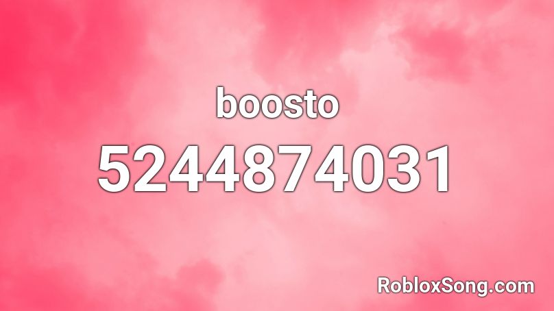 boosto Roblox ID