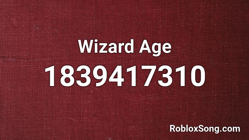 Wizard Age Roblox ID