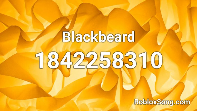 Blackbeard Roblox ID