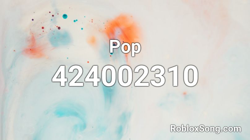 Pop Roblox ID