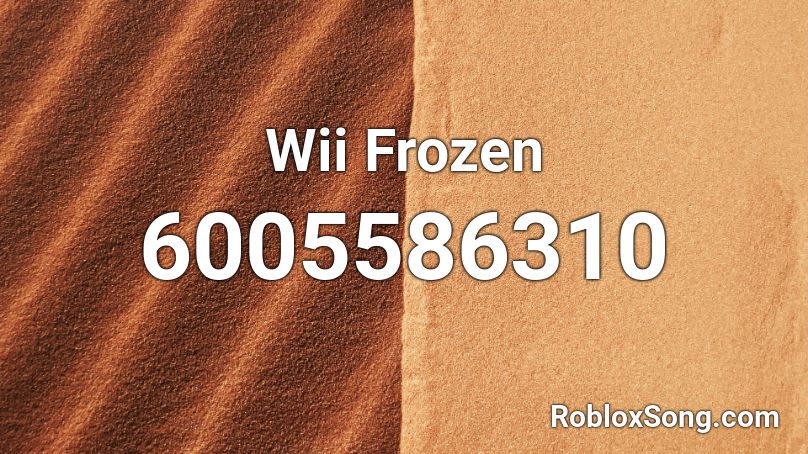 Wii Frozen Roblox ID