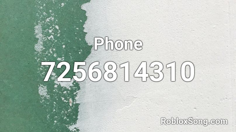 Phone Roblox ID