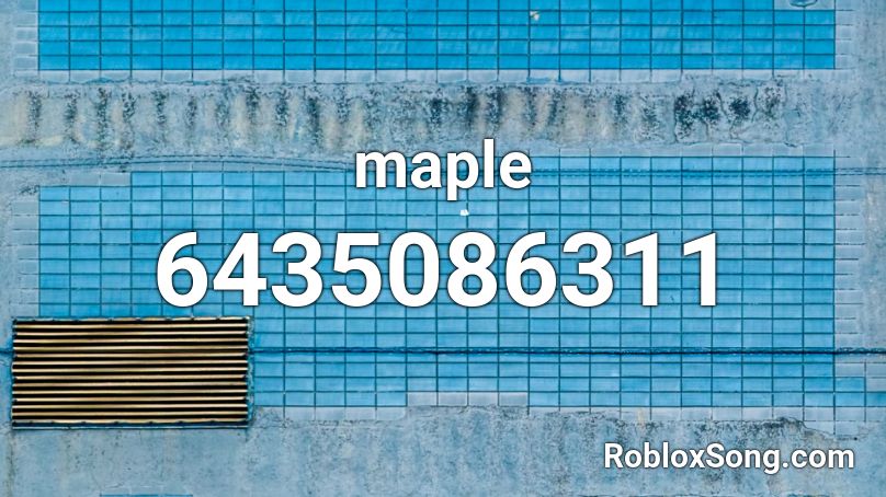 maple Roblox ID