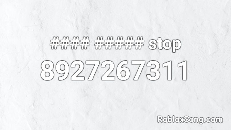 #### ##### stop Roblox ID