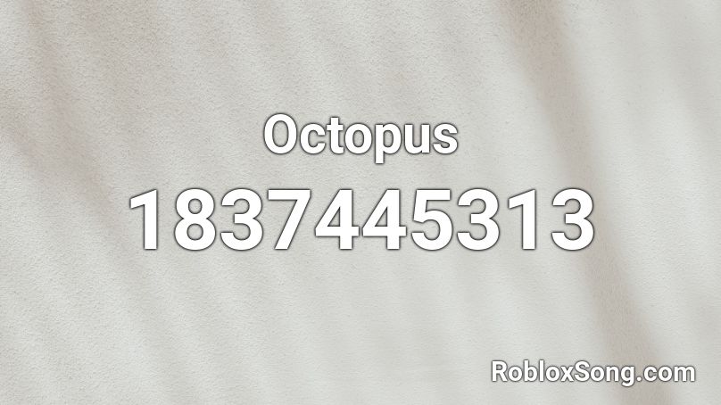 Octopus Roblox ID