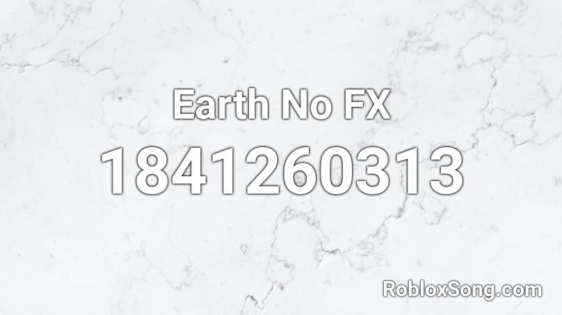 Earth No FX Roblox ID