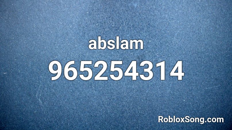 abslam Roblox ID