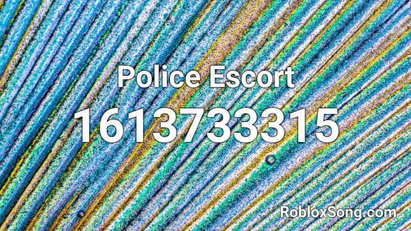Police Escort Roblox ID
