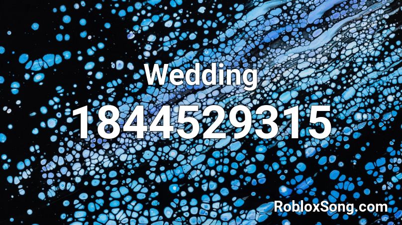 Wedding Roblox ID