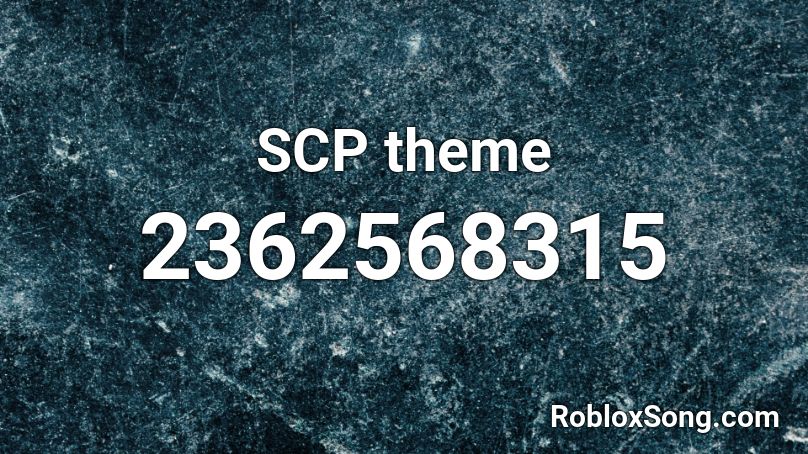 SCP theme Roblox ID