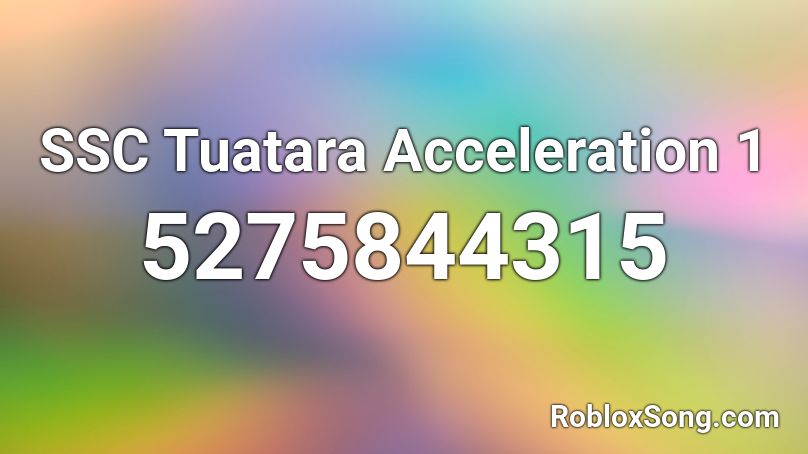 SSC Tuatara Acceleration 1 Roblox ID