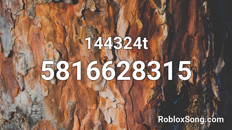 144324t Roblox ID