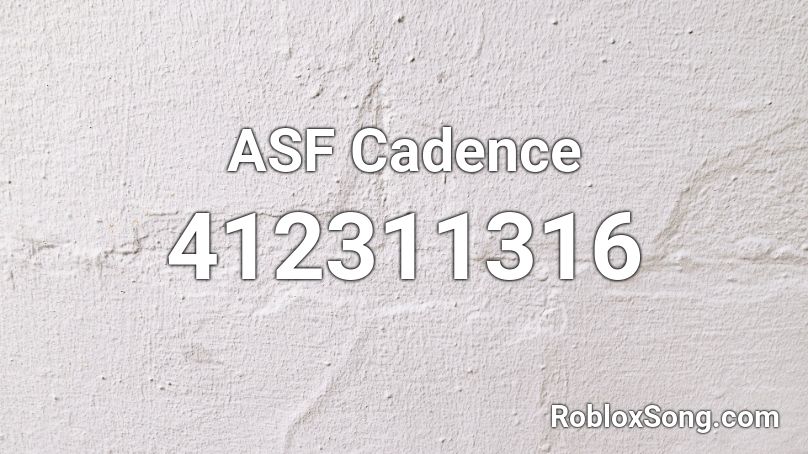 ASF Cadence Roblox ID