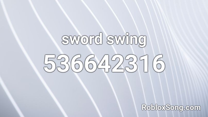 sword swing Roblox ID