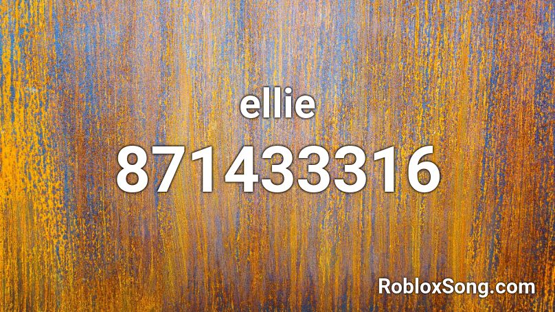 ellie Roblox ID