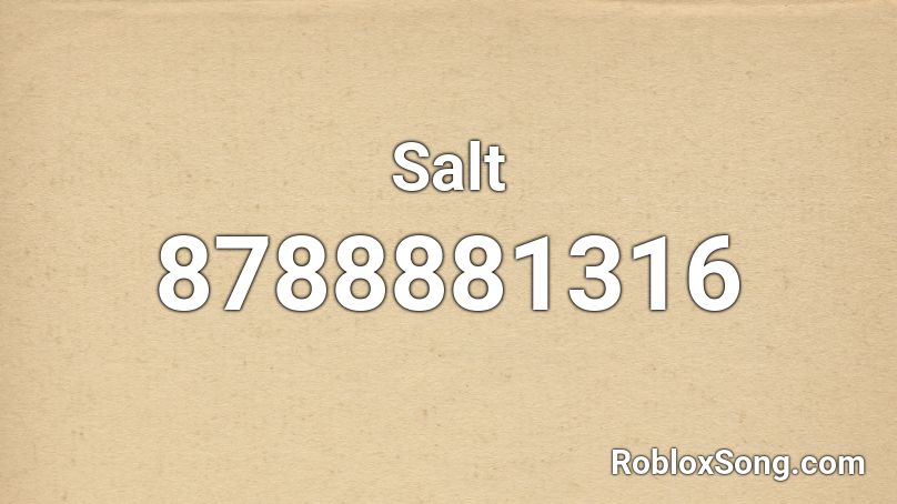 Salt Roblox ID