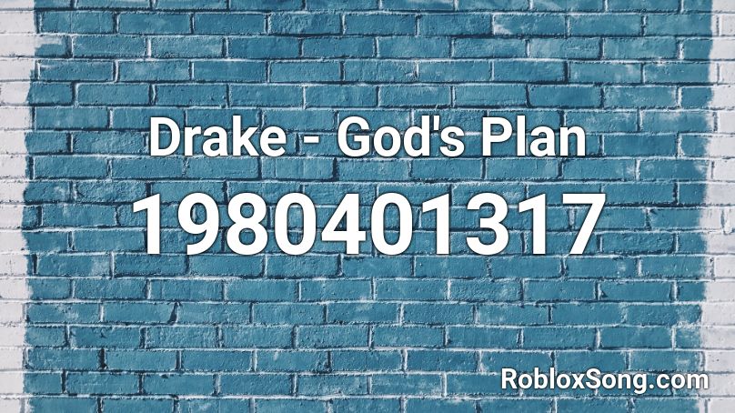 gods plan id code for roblox