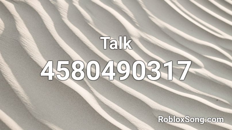 Talk Roblox ID