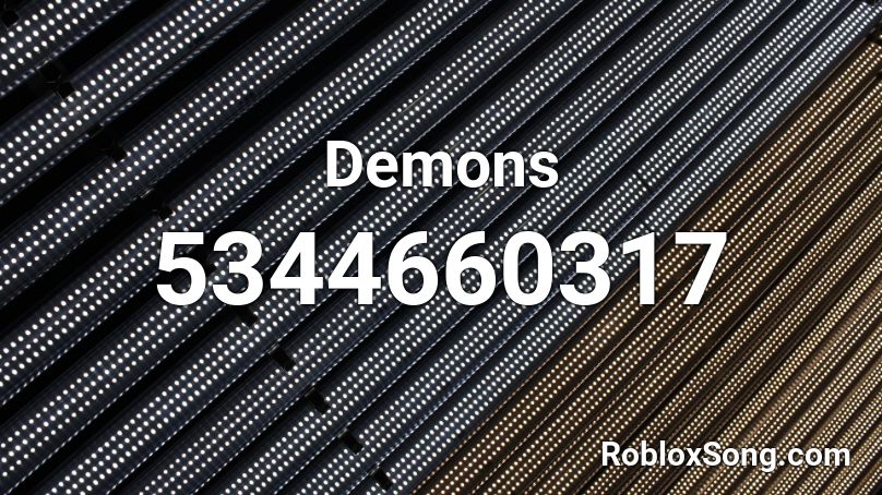 my demons roblox id code