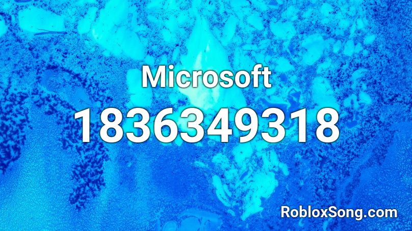 Microsoft Roblox ID