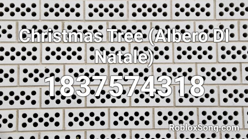 Christmas Tree (Albero DI Natale) Roblox ID