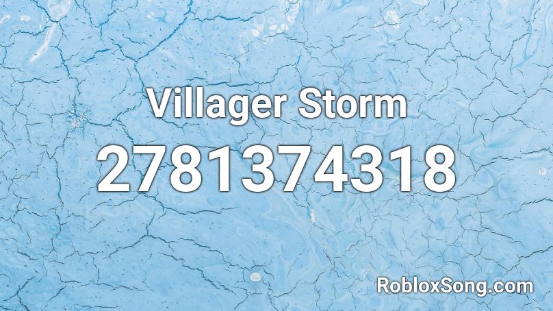 Villager Storm Roblox ID