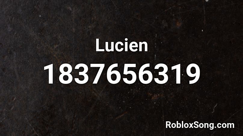 Lucien Roblox ID