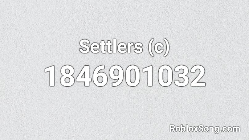 Settlers (c) Roblox ID