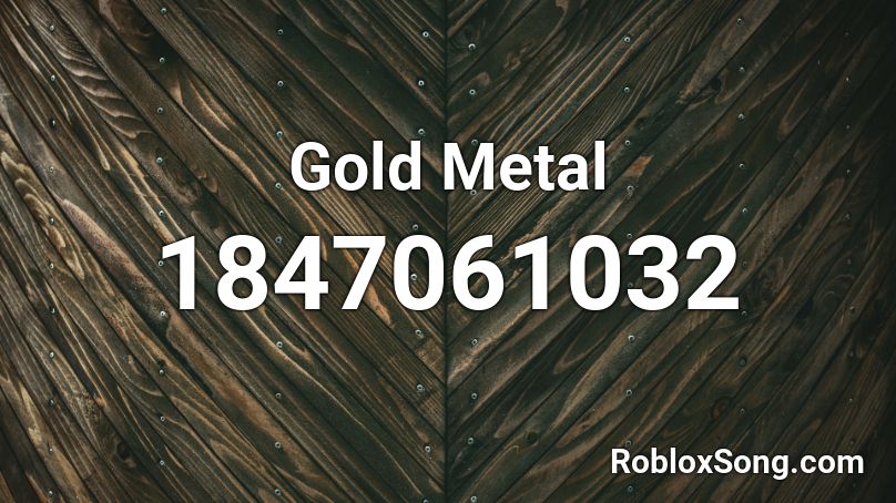 Gold Metal Roblox ID