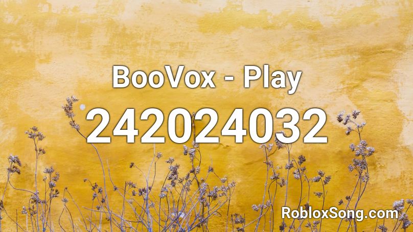 BooVox - Play Roblox ID