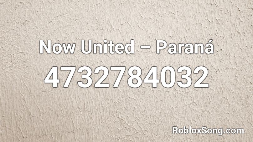 Now United – Paraná Roblox ID