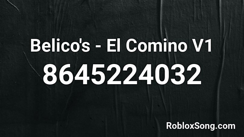 El Comino V1 Roblox ID