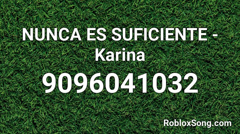 NUNCA ES SUFICIENTE -Karina Roblox ID