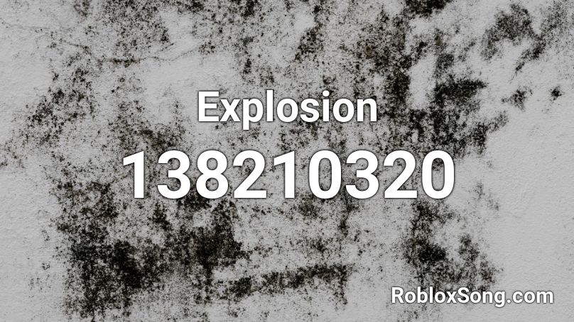 Explosion Roblox ID